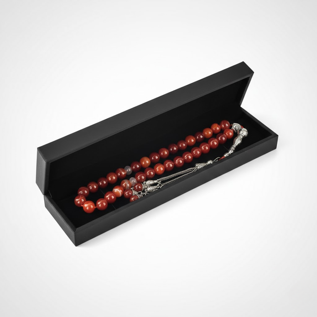 Prayer Beads Agate Stainless Steel